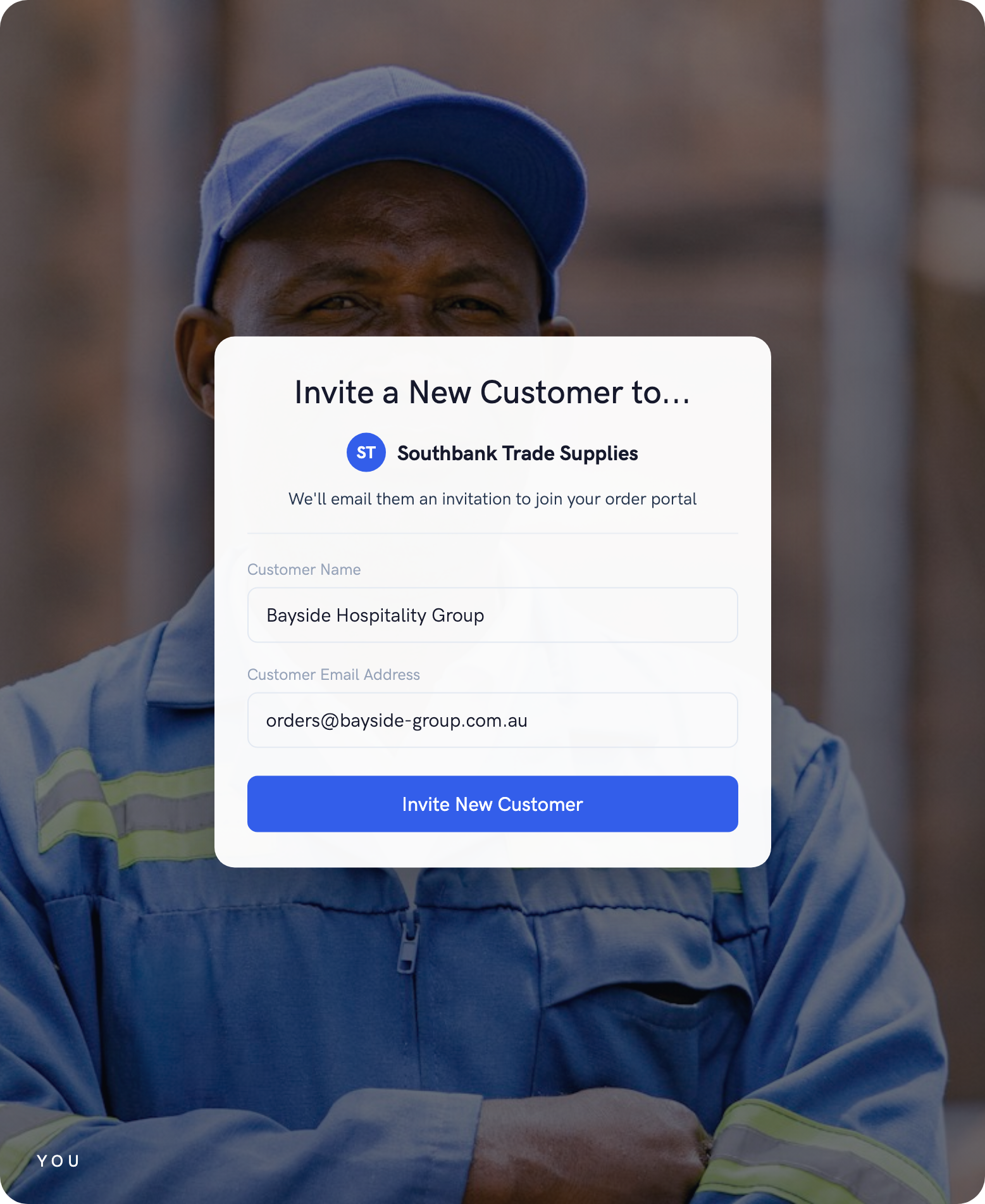Customer portal login