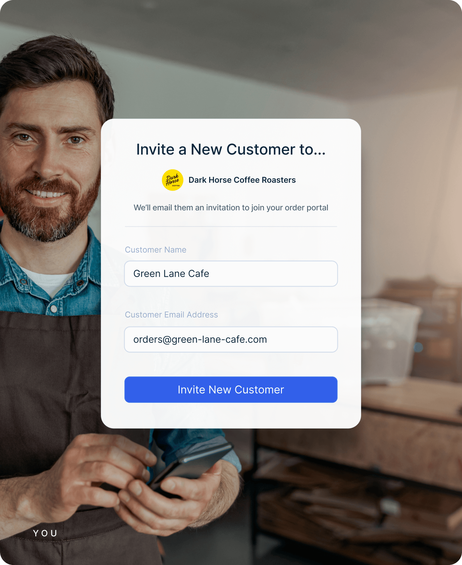 Customer portal login